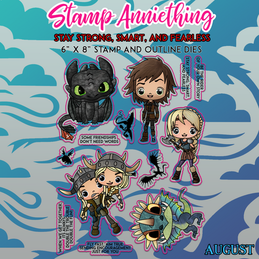 Stay Strong, Smart and Fearless Stamp Set