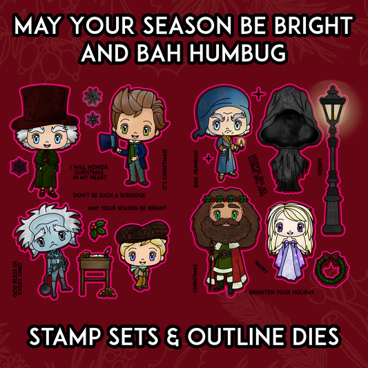 A Christmas Carol Stamp and Outline Sets Bundle - LIMITED EDITION