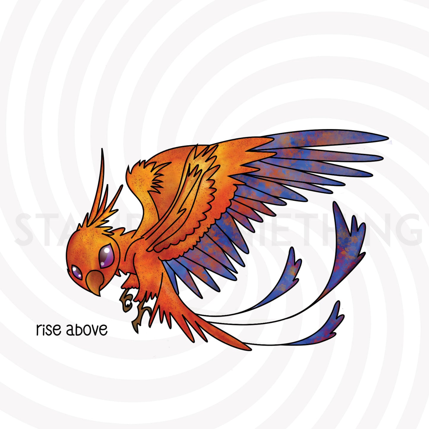 Blaze the Phoenix - Rise Above - Phoenix DIGITAL STAMP