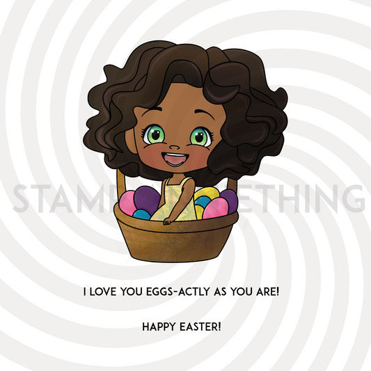 Eggs-Actly As You Are Digital Stamp (and Free Outline SVG included)