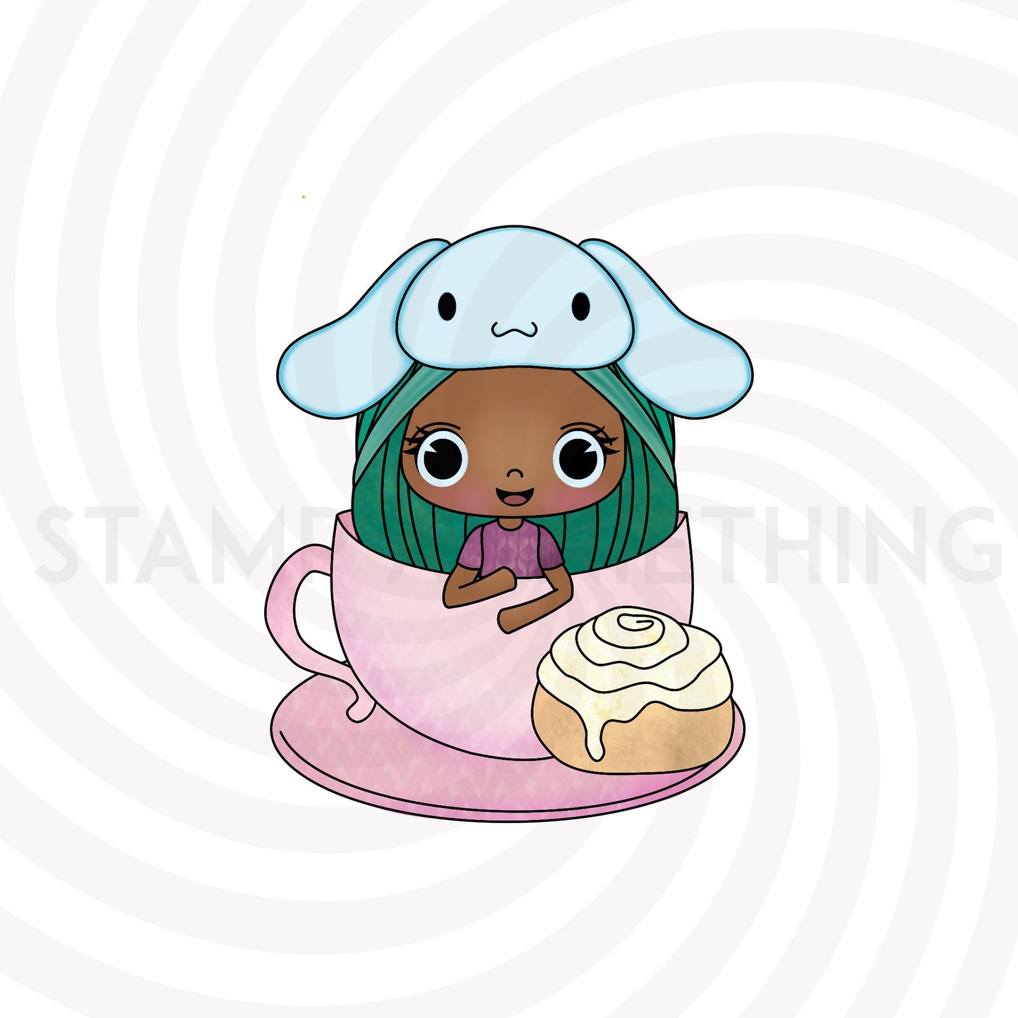 Holly Roll Model DIGITAL STAMP