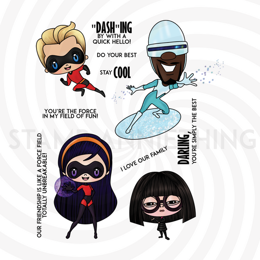 The Incredibles Stamp and Outline Dies Bundle