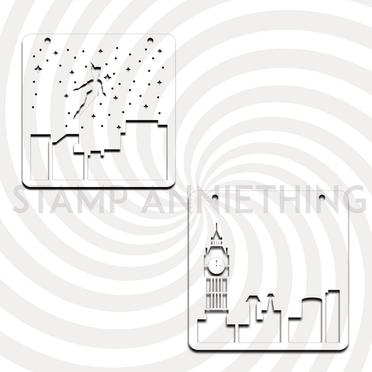 London Skies 2 Layer Stencil