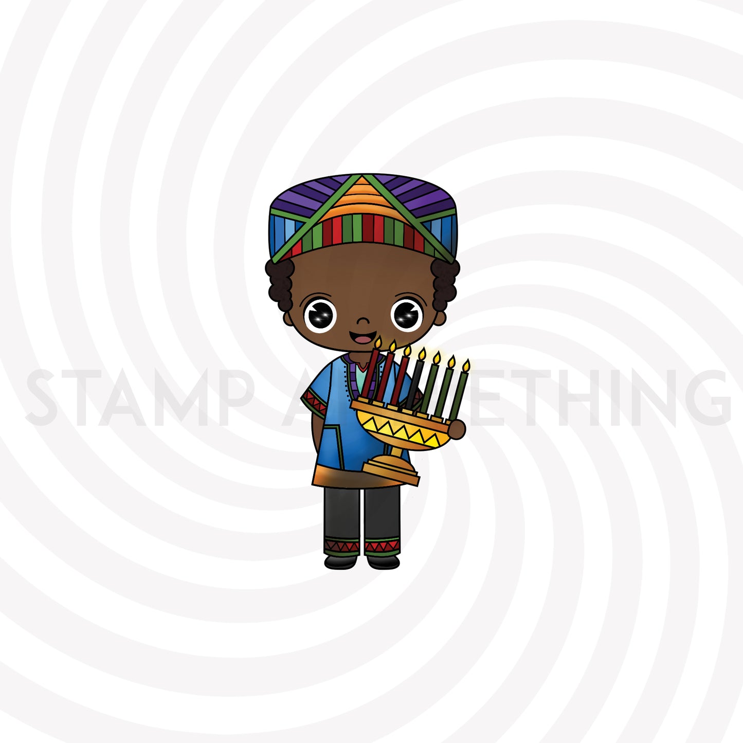 Malik Happy Kwanzaa DIGITAL STAMP