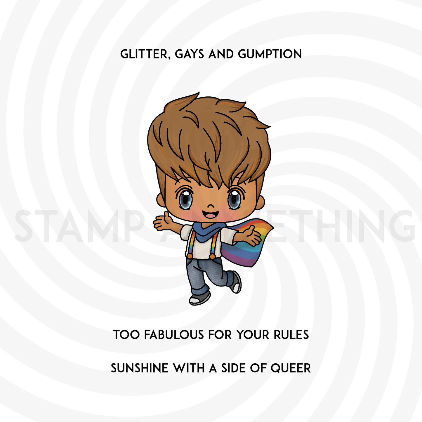 Michael - Glitter, Gays and Gumption DIGITAL STAMP