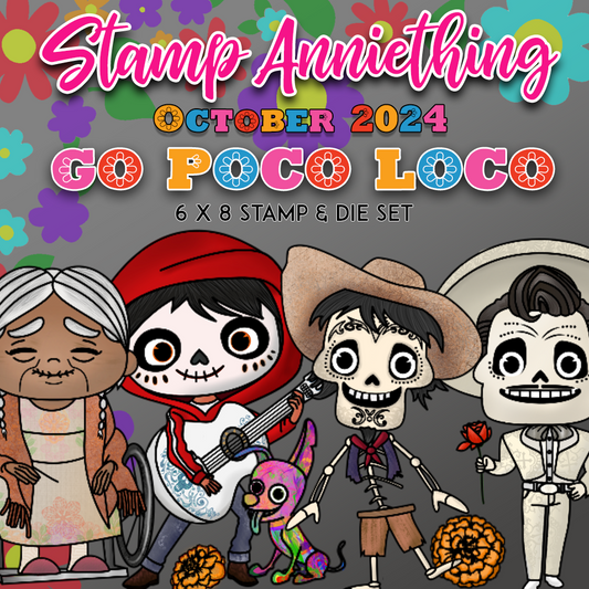 Go Poco Loco 6x8 Stamp Set