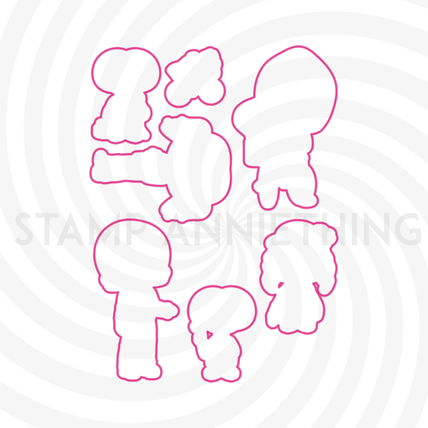 Phone Home Outline Dies