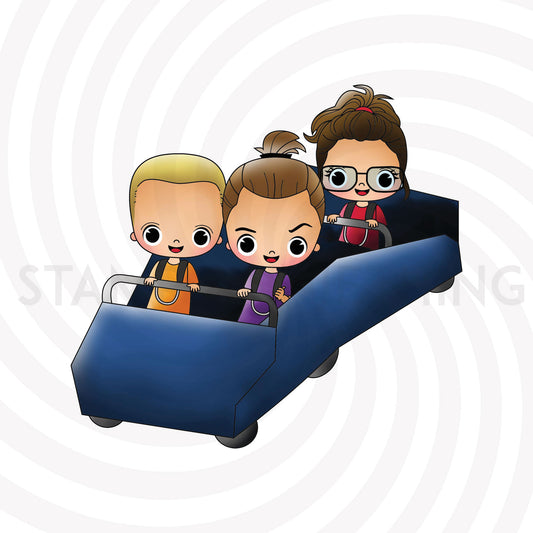 Rollercoaster DIGITAL STAMP