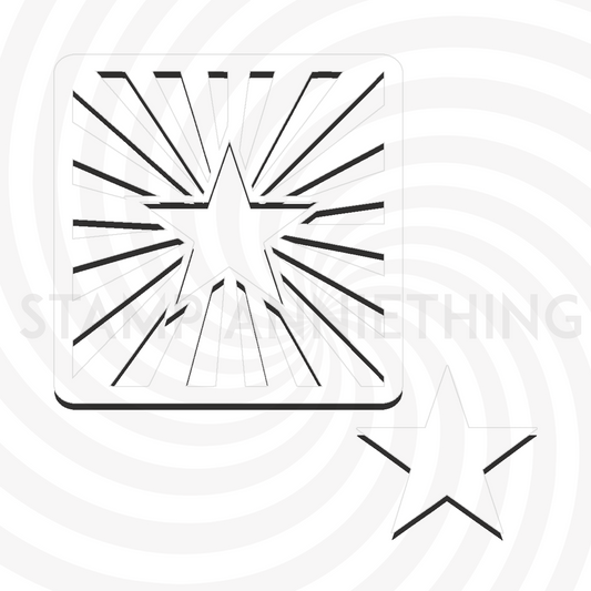 Starburst Stencil (2 Piece)