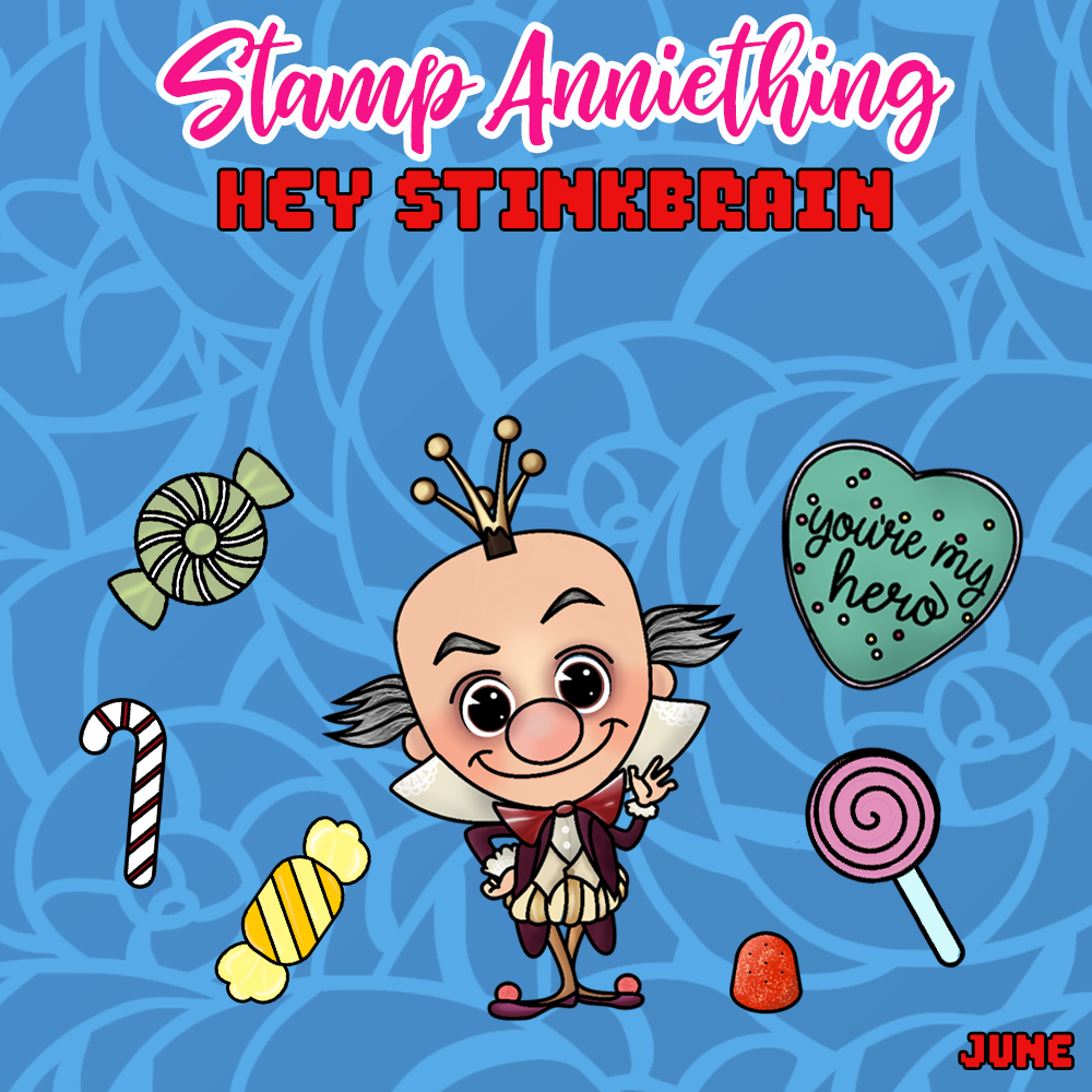 Hey Stinkbrain  6" x 8" Stamp Set