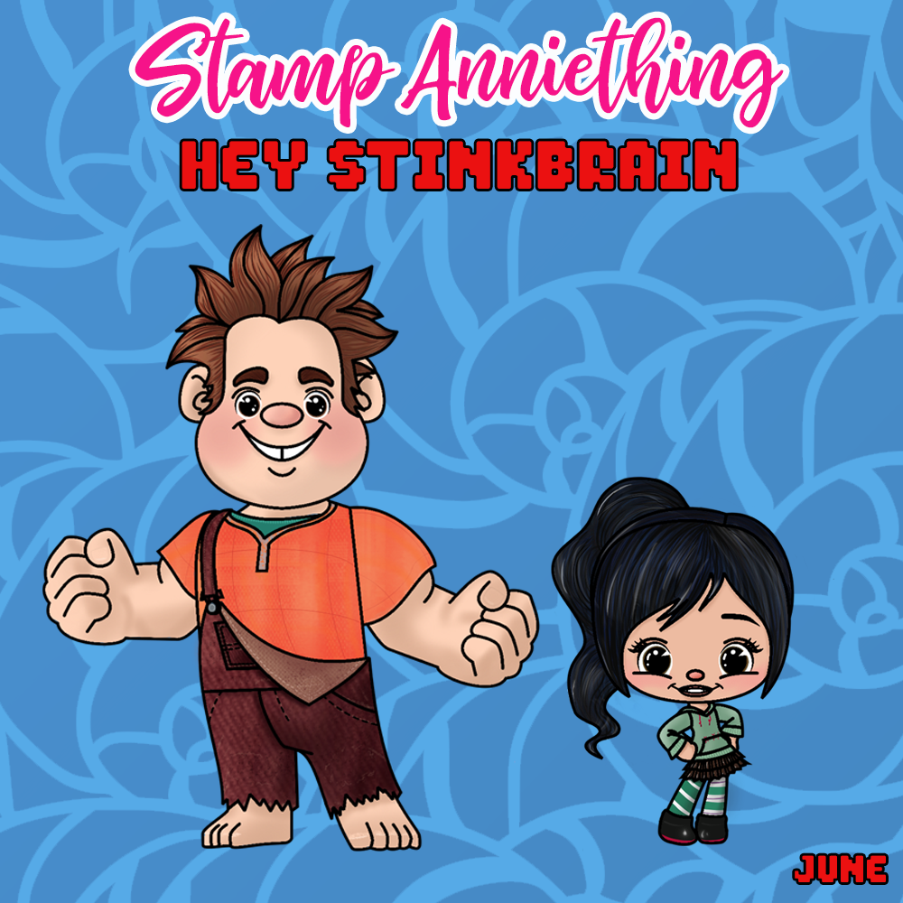 Hey Stinkbrain  6" x 8" Stamp Set