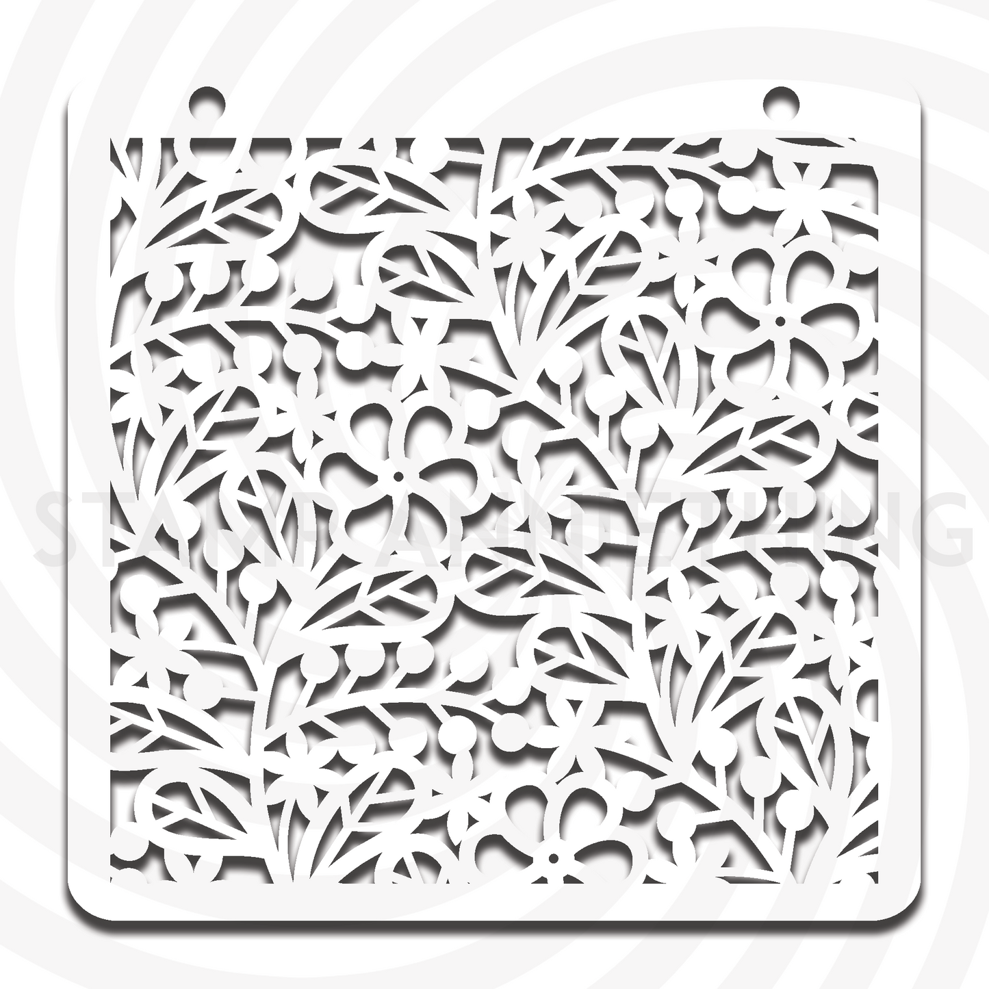 Tangled Floral Stencil