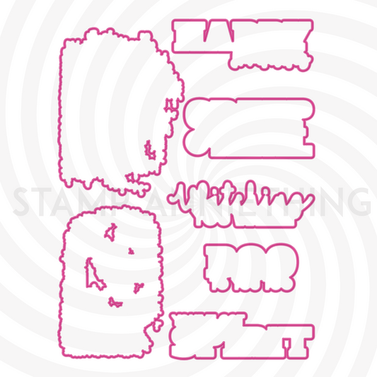 Toil and Texture Stamp Set and Outline Die Bundle (Limited Edition)