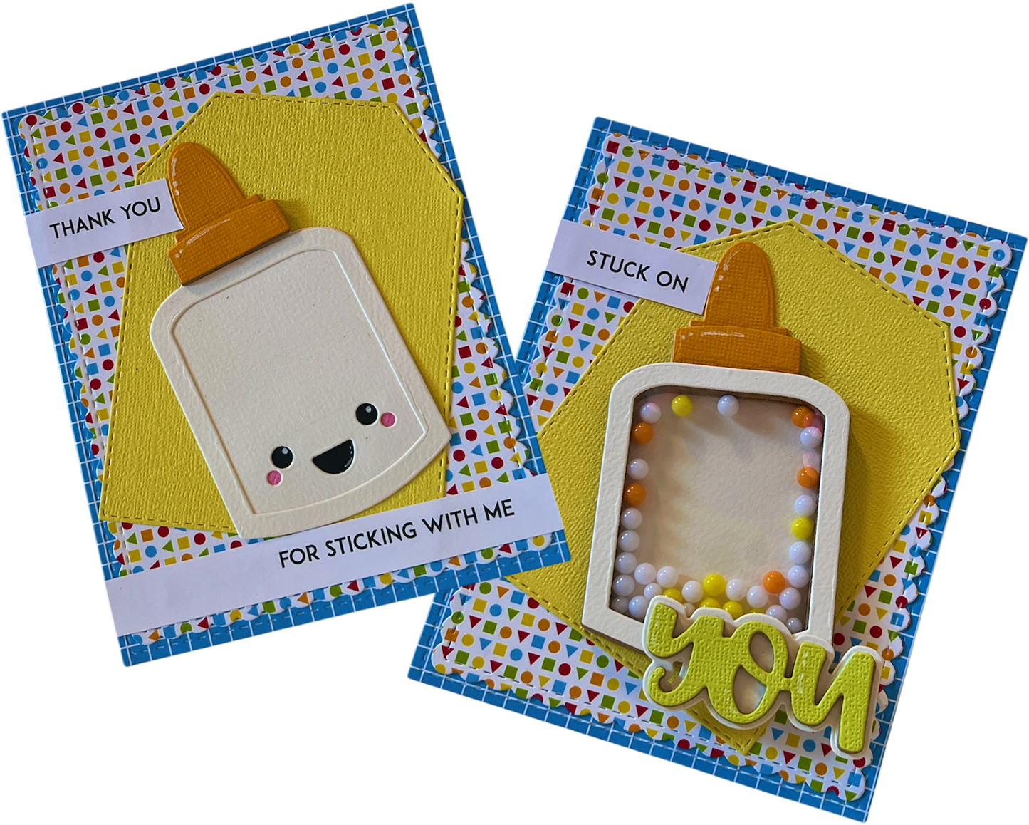 Stuck on You Card Kit | Kawaii Shaker Cards DIY