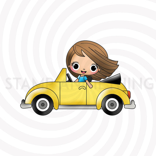 VW girl DIGITAL STAMP