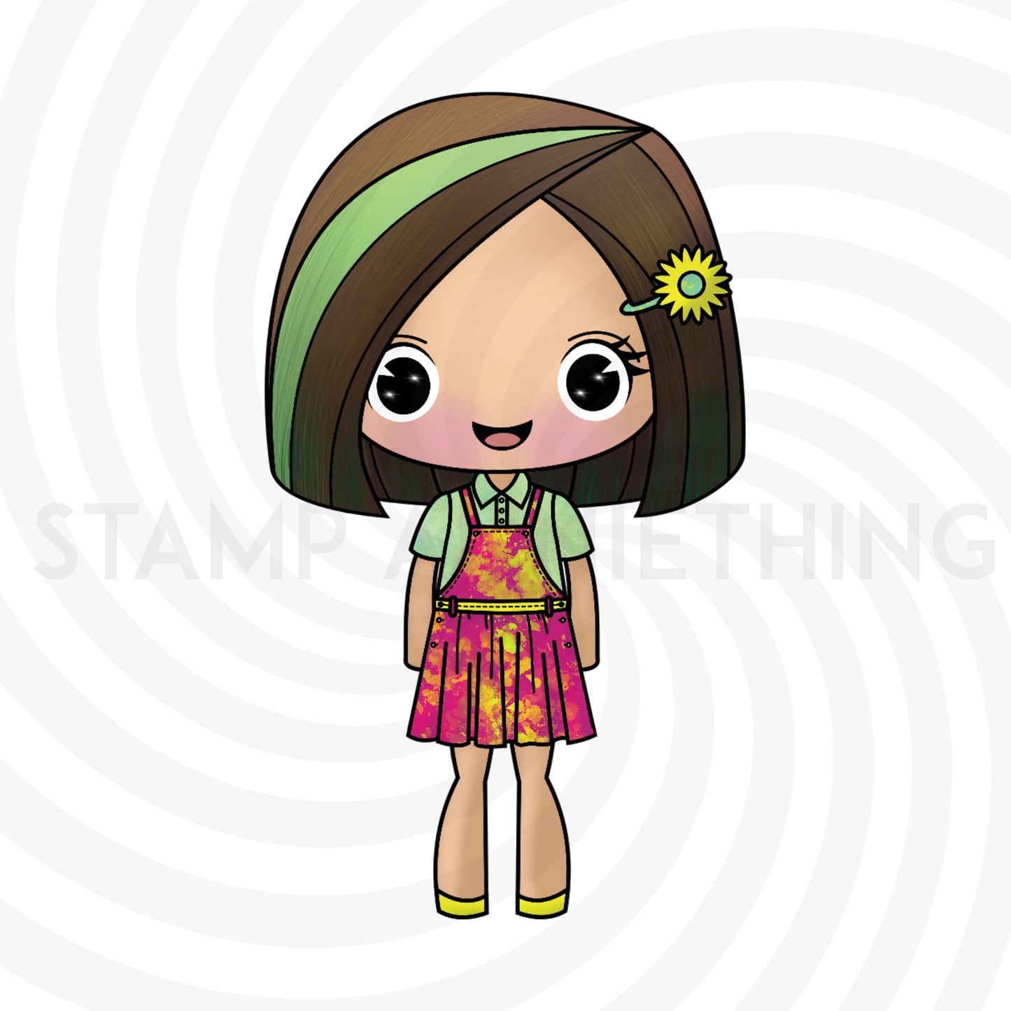 Monochromatic Michelle DIGITAL STAMP