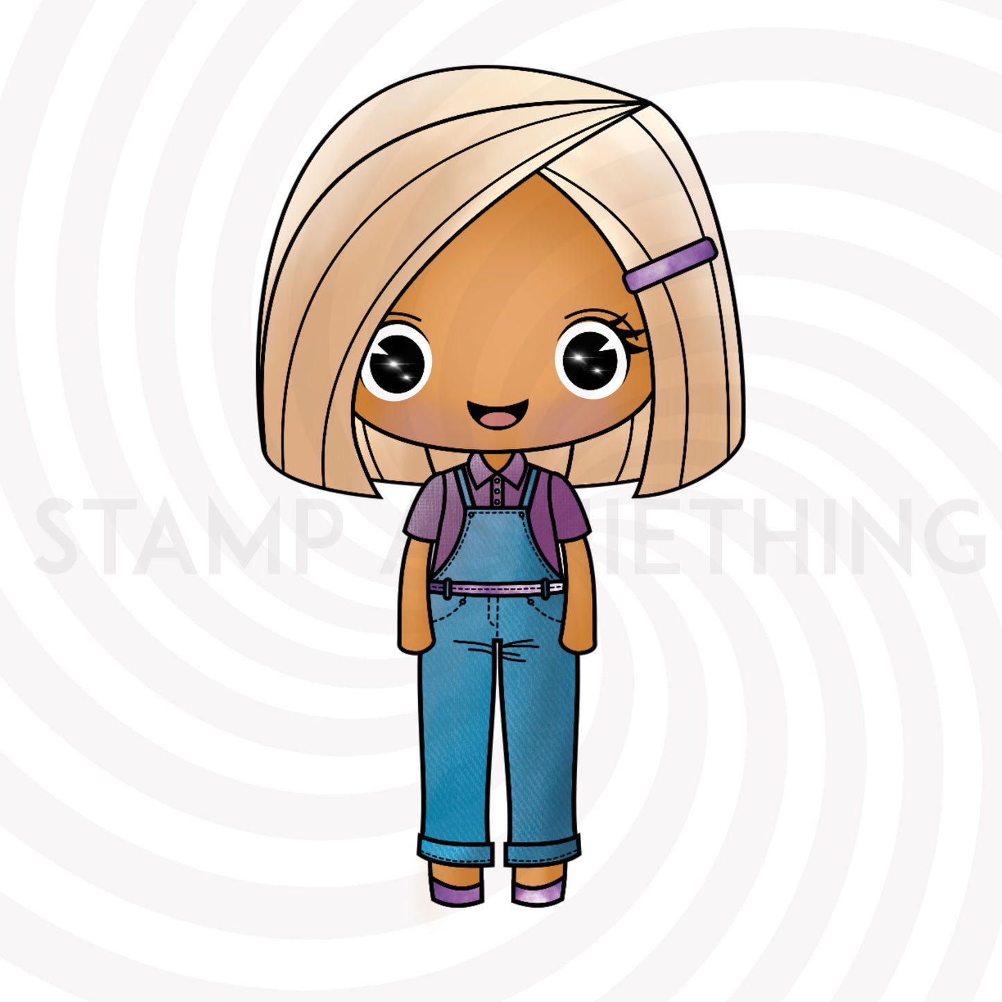 Monochromatic Michelle DIGITAL STAMP