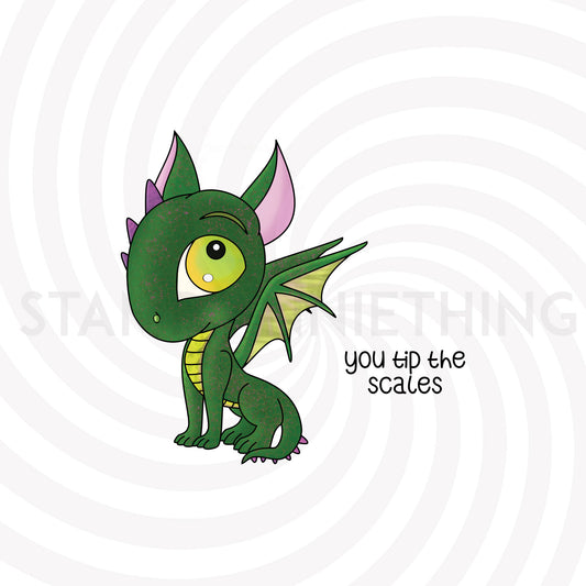 Ellio The Dragon DIGITAL STAMP