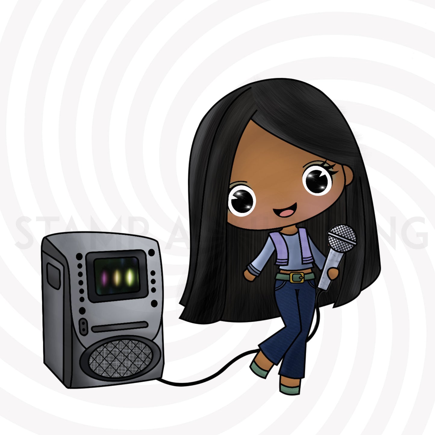 Karoake  DIGITAL STAMP