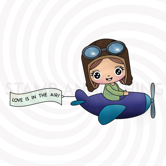 Love is in the Air  - DIGITAL STAMP