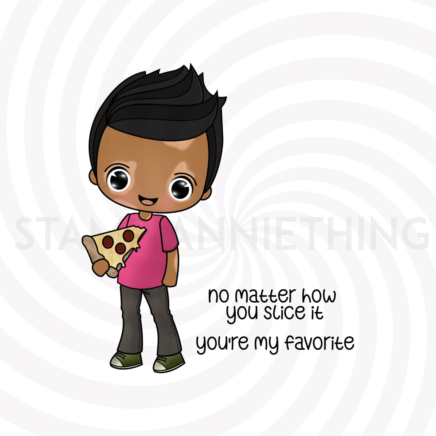 Justin No Matter How you Slice DIGITAL STAMP