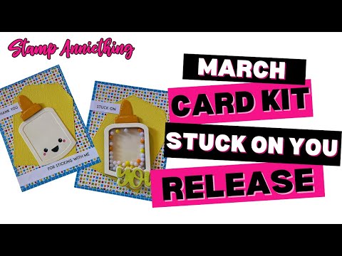 Stuck on You Card Kit | Kawaii Shaker Cards DIY