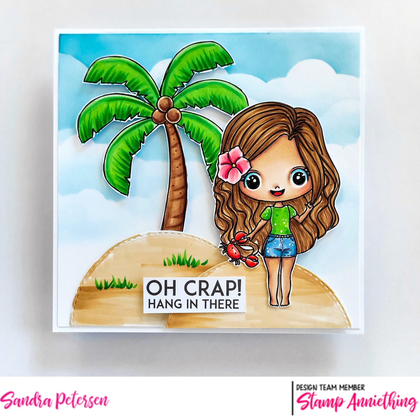 Oh Crab Hang In there DIGITAL STAMP