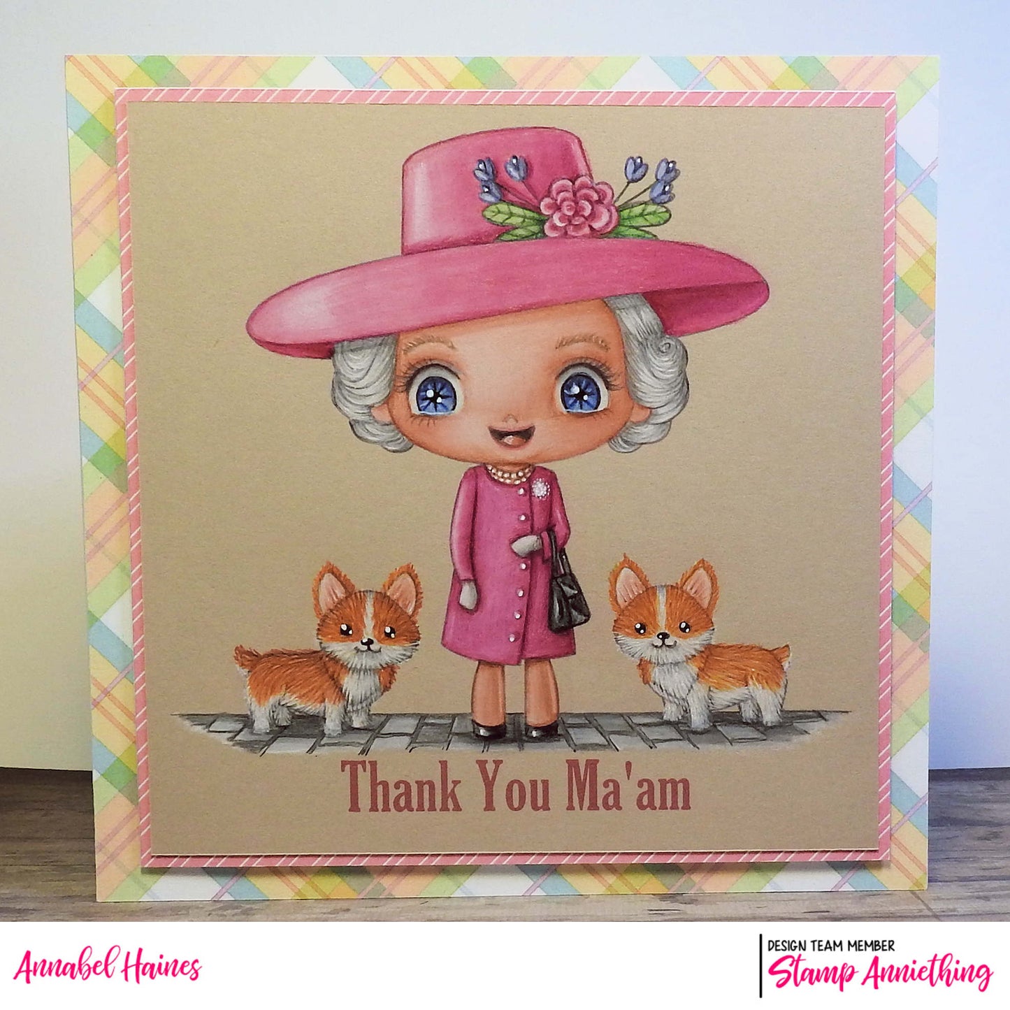 The Queen and her Corgi DIGITAL STAMP