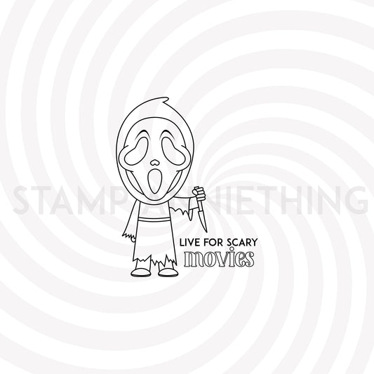 Live for Scary Movies - Ghostface DIGITAL STAMP