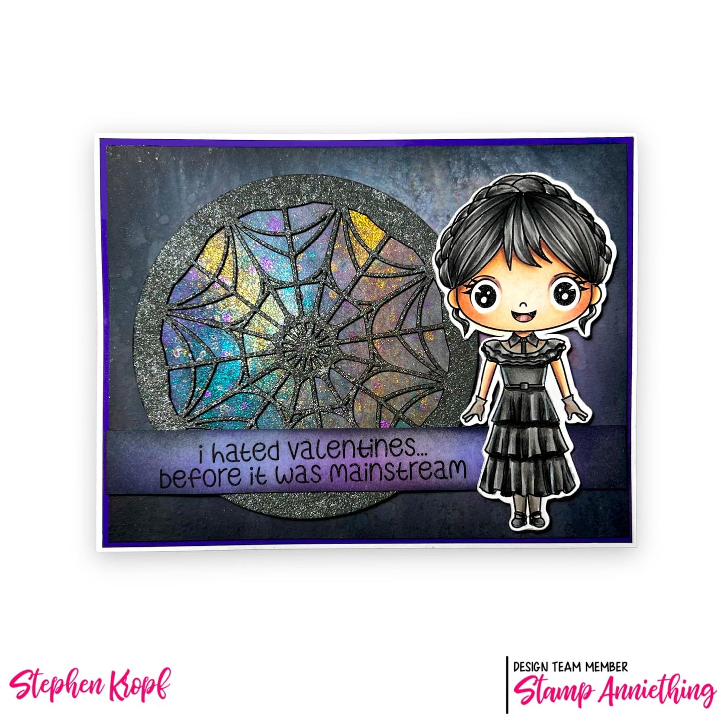 Wednesday Adams / I hated Valentines- DIGITAL STAMP