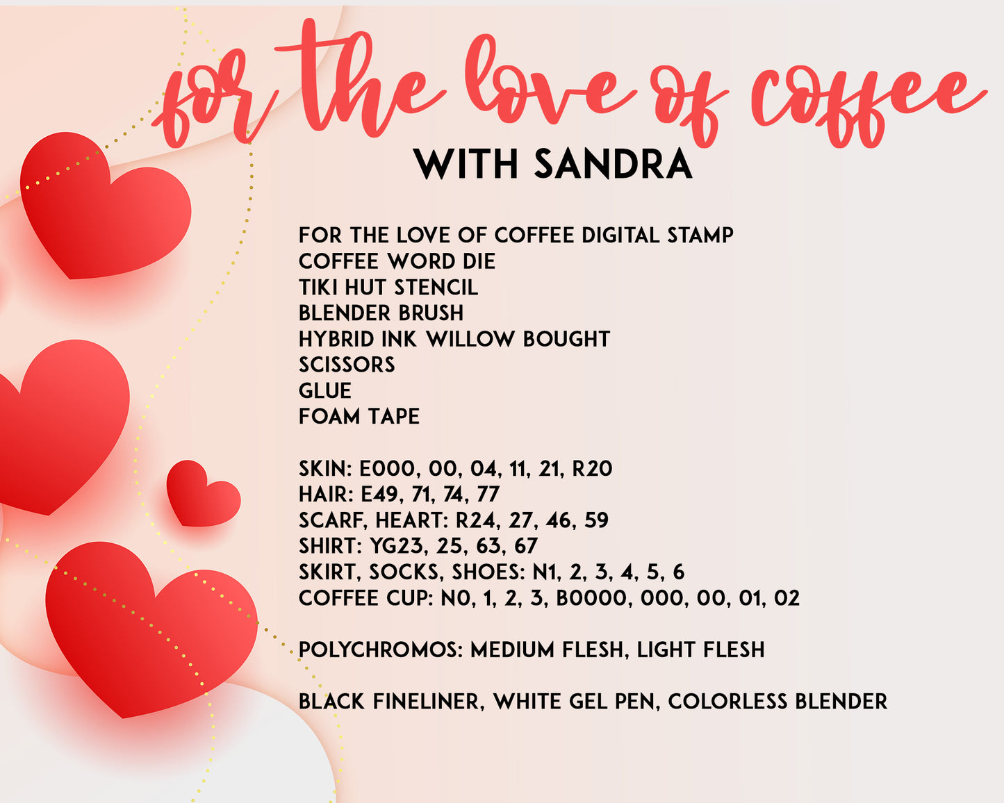 For the Love of Coffee - DIGITAL STAMP