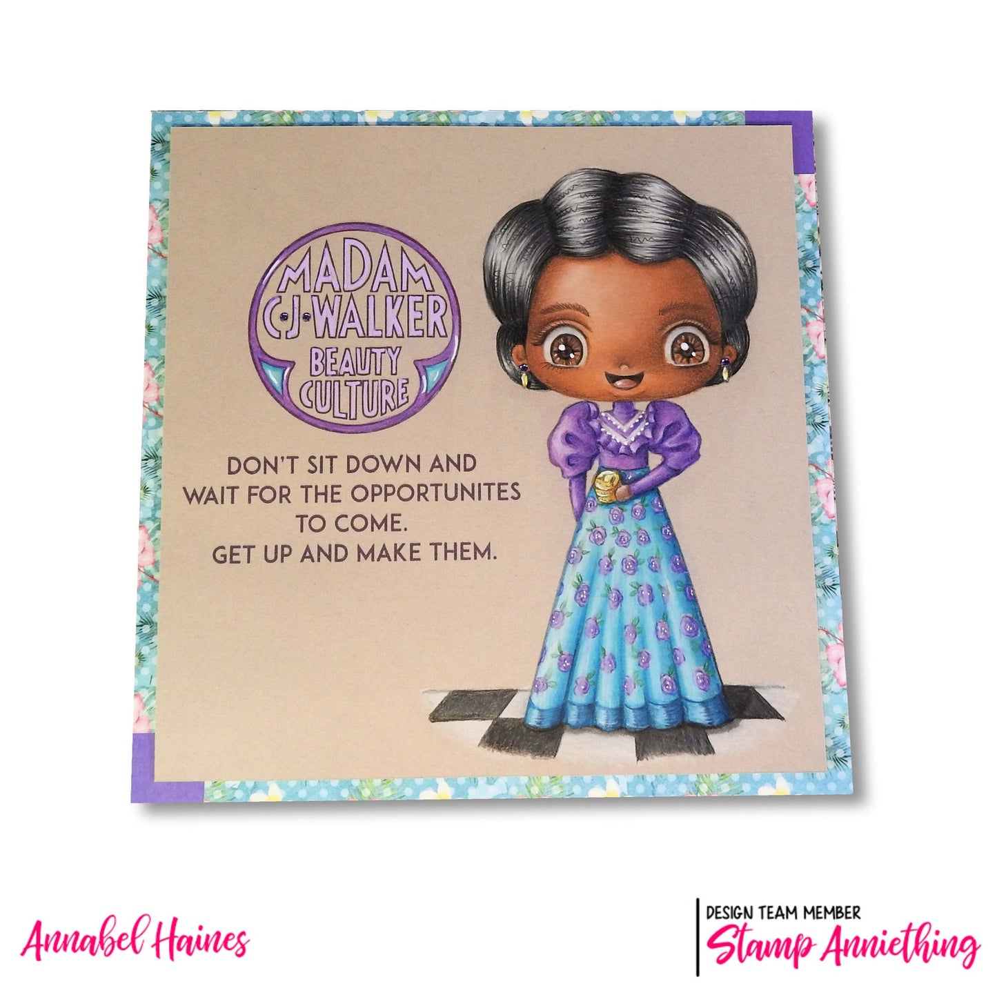 Madam C.J. Walker - Perseverance is My Motto! DIGITAL STAMP