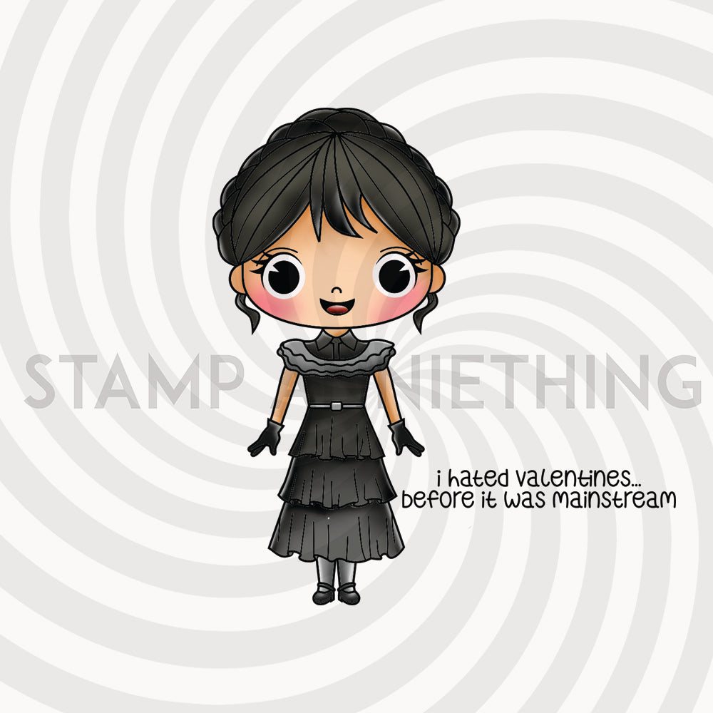 Wednesday Adams / I hated Valentines- DIGITAL STAMP