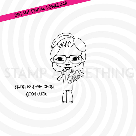 Betty Good Luck DIGITAL STAMP