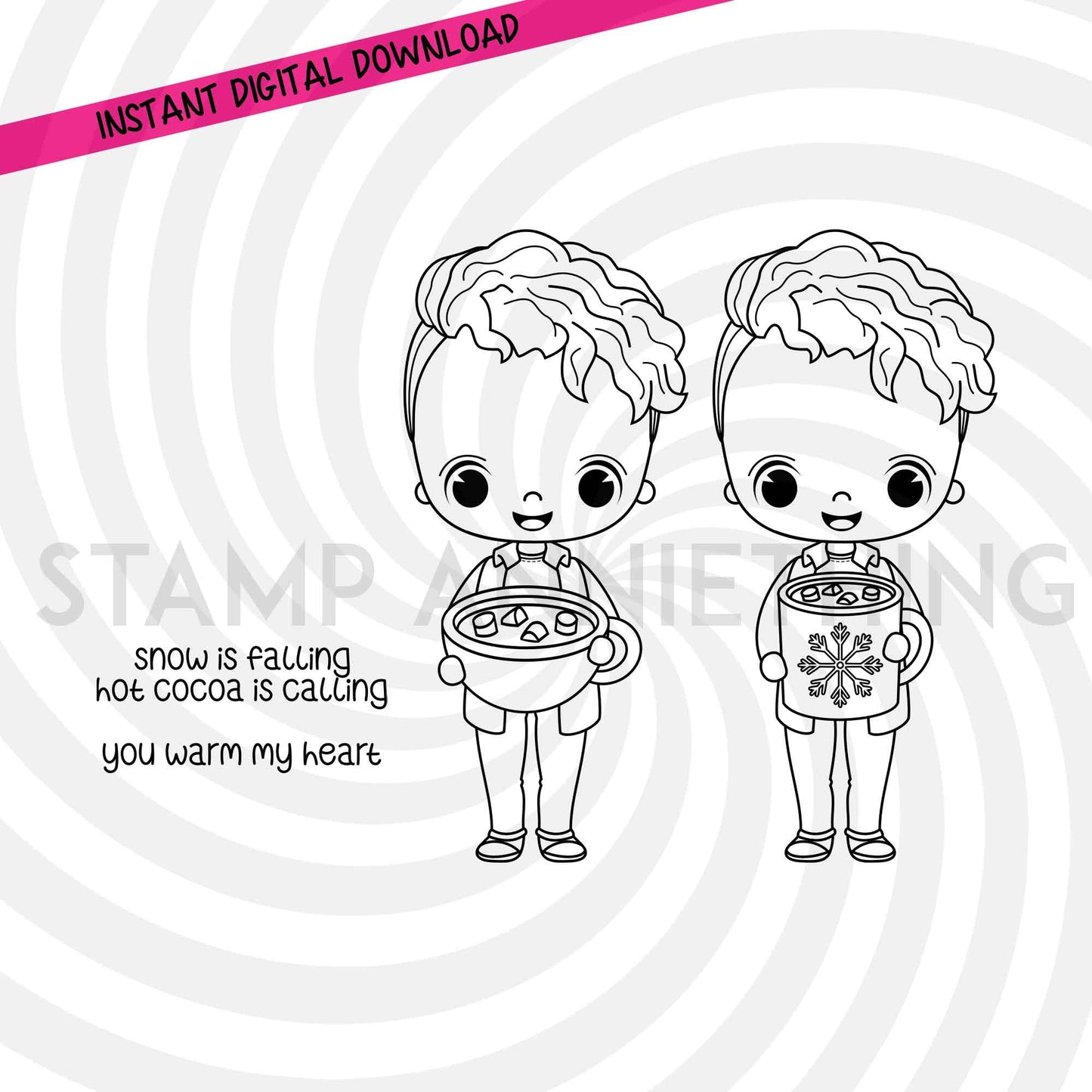 Cocoa is Calling DIGITAL STAMP