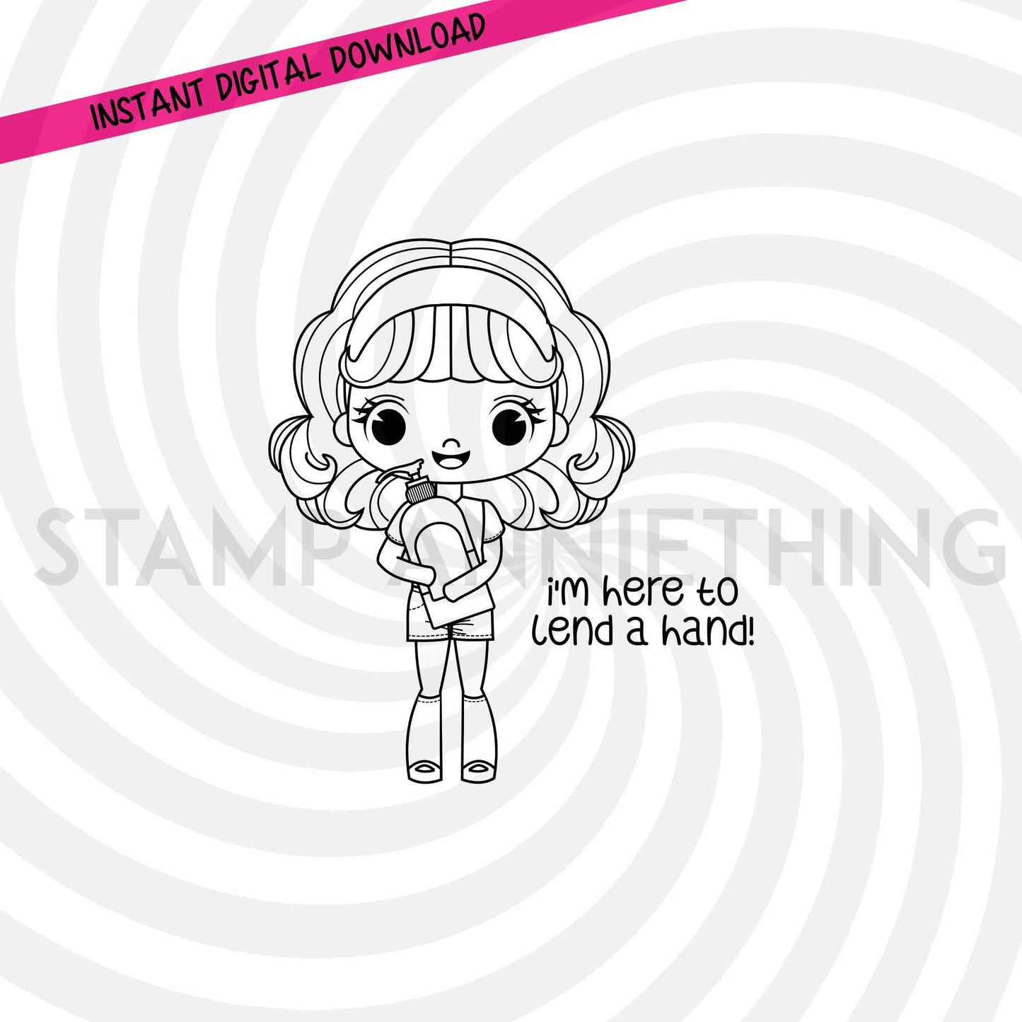 I’m Here to Lend a Hand DIGITAL STAMP