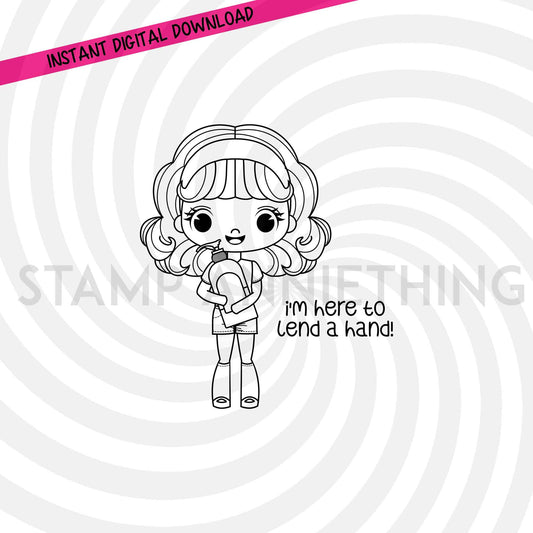 I’m Here to Lend a Hand DIGITAL STAMP