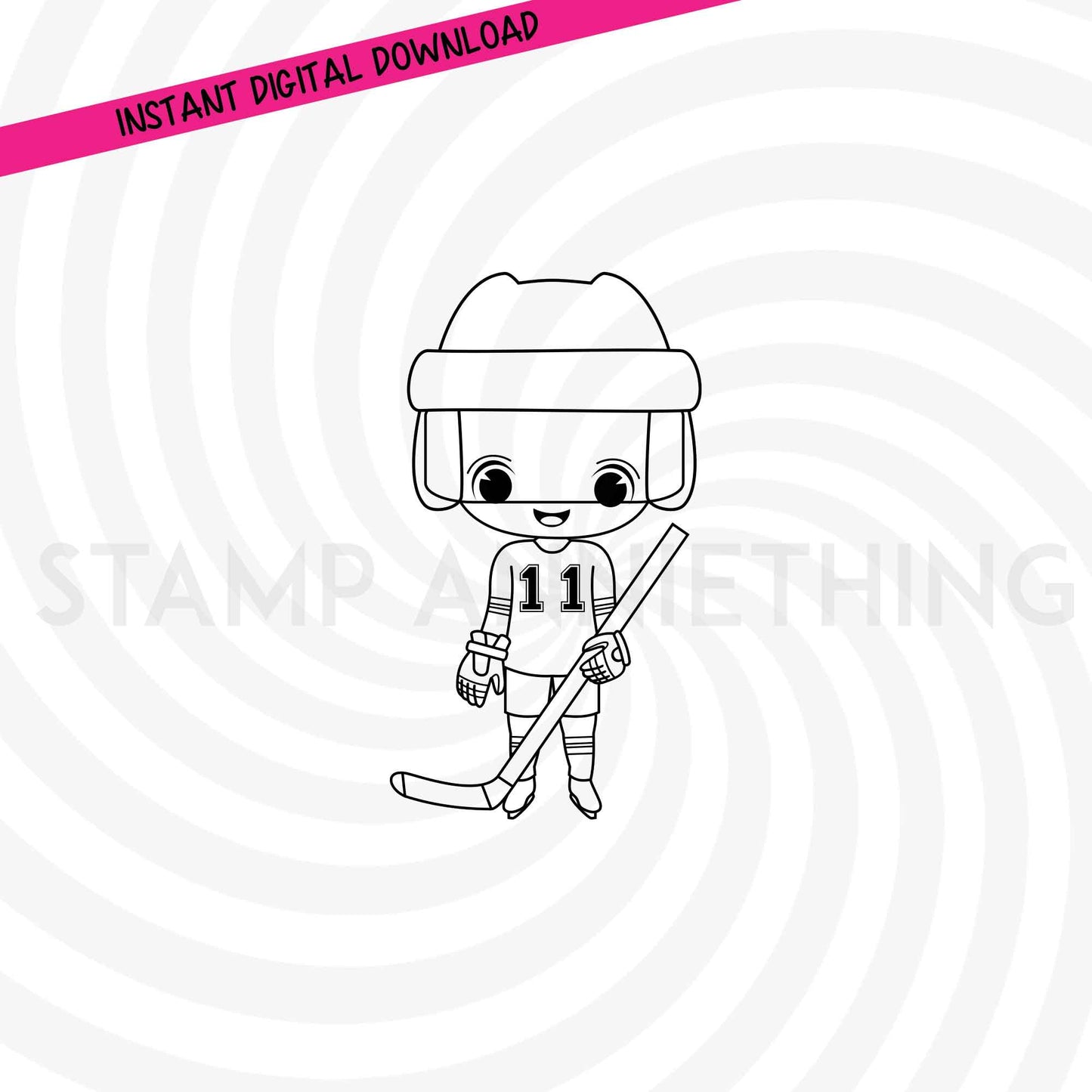 Max 11 Hockey DIGITAL STAMP