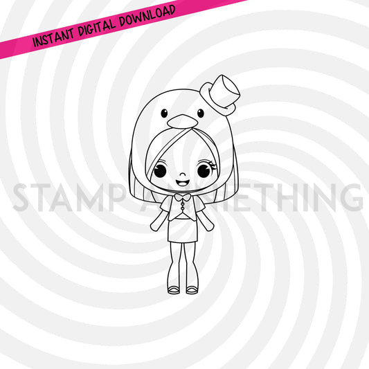 Michelle Tuxedo DIGITAL STAMP