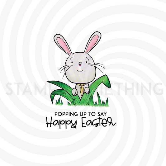 Popping Up to Say Happy Easter Digital Stamp