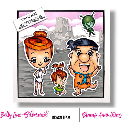 Yabba Dabba Doo 6x8 Stamp Set
