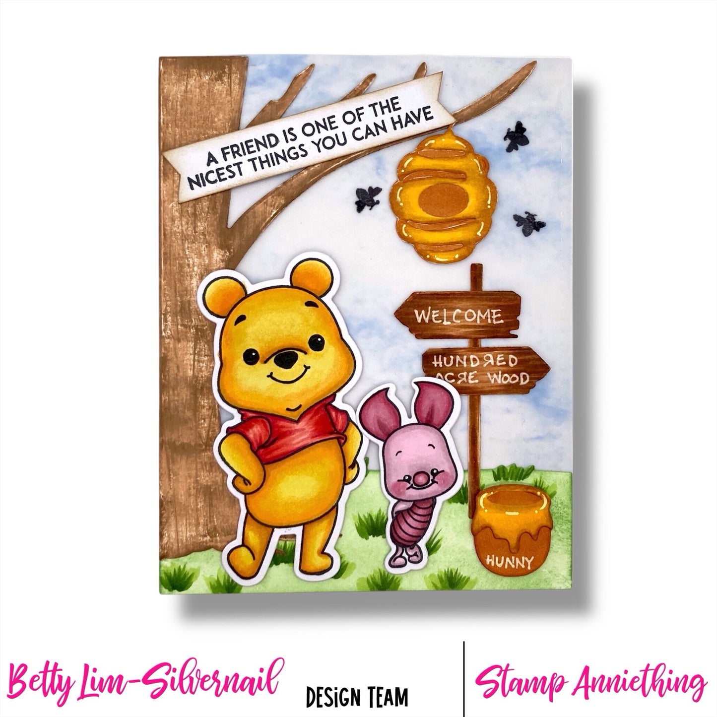 Oh Pooh  6" x 8" Stamp Set