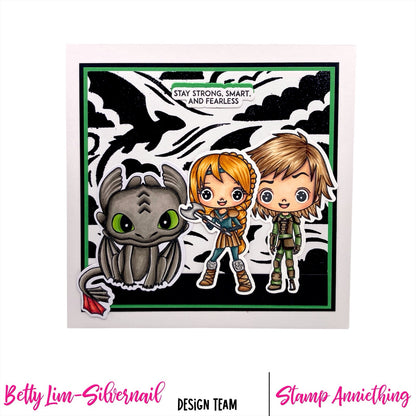 Stay Strong, Smart and Fearless Stamp Set
