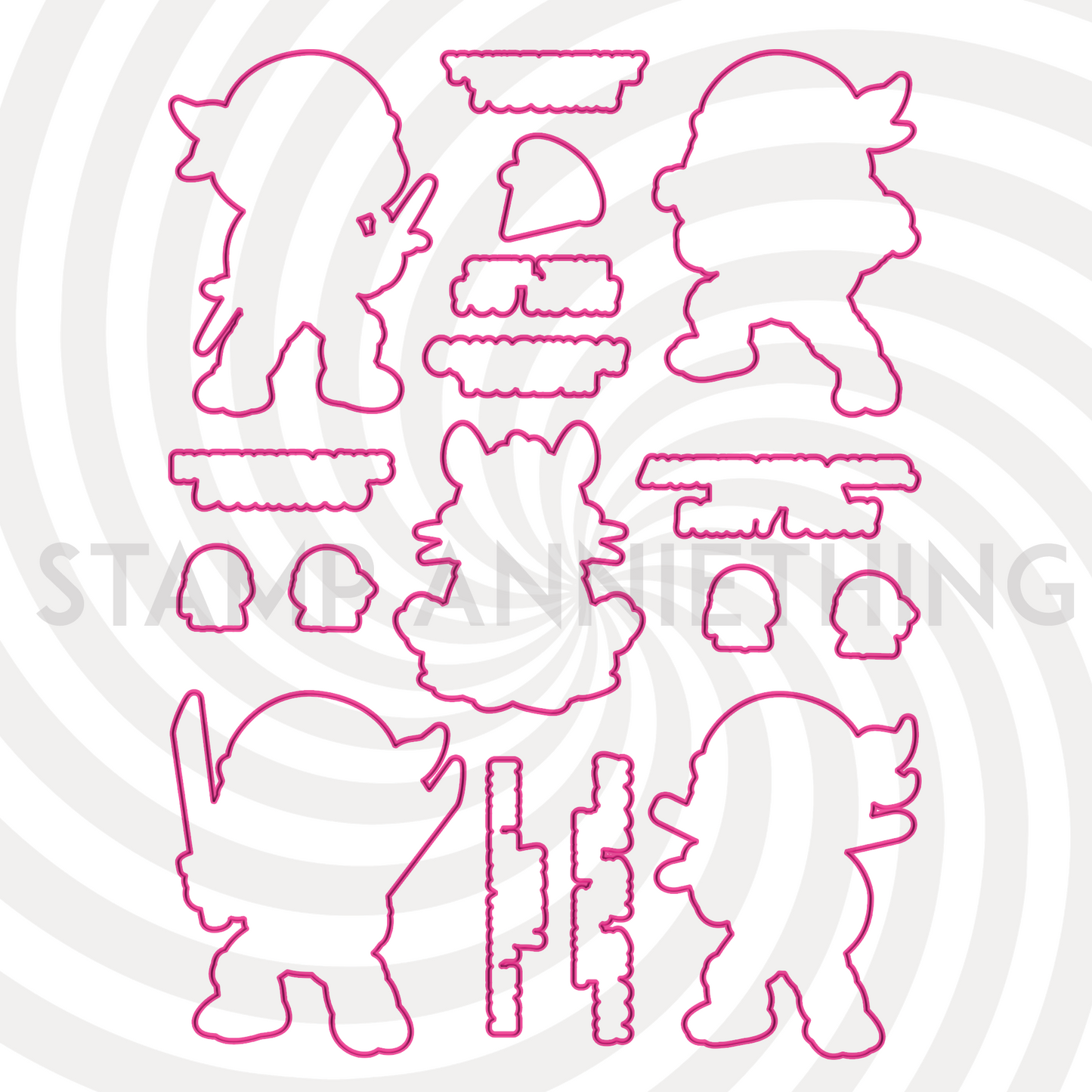 Cowabunga Outline Dies