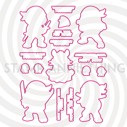 Cowabunga Outline Dies