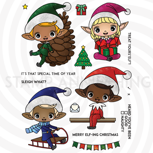 Treat Yours’Elf’! 6x8 Stamp Set