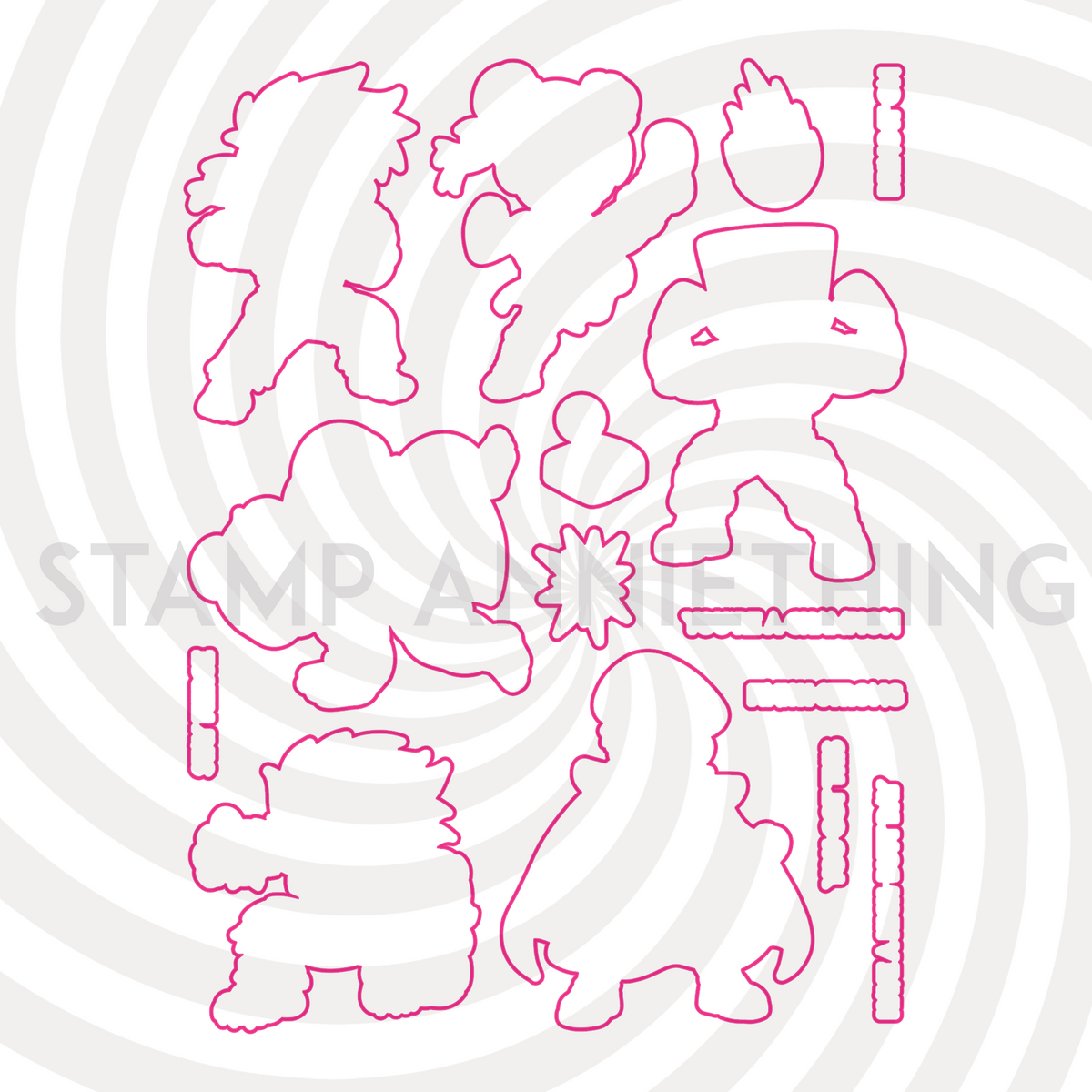 Finish Strong Outlines Dies