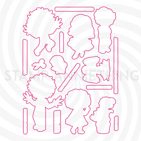 Forever Wonderfully Weird Outline Dies