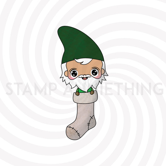 Gnome in Stocking DIGITAL STAMP