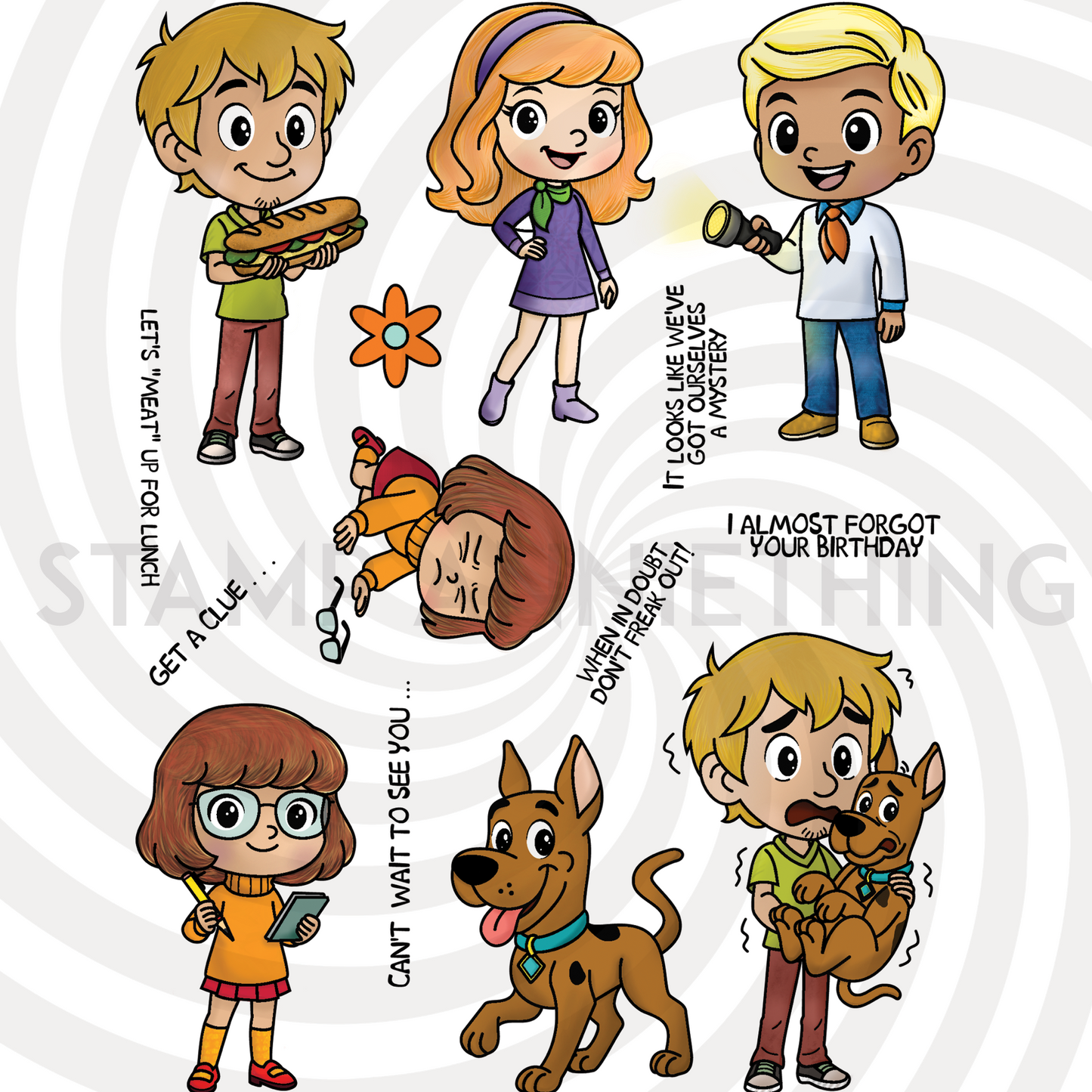 Mystery Adventure Bundle – 2 Stamp Sets with Matching Outline Dies